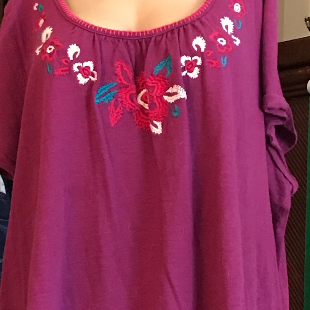 A peasant top size 3X.